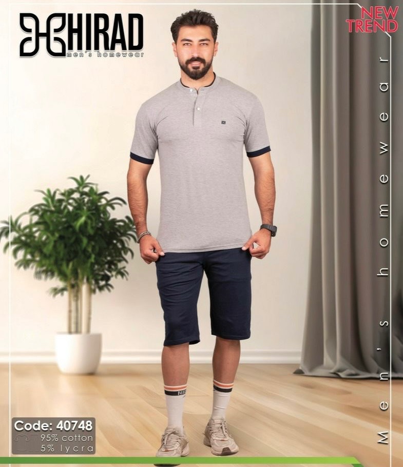 تیشرت وشلوارک مردانه نخی